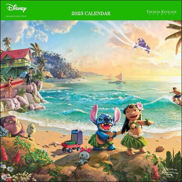 Wall Calendar Disney 2025 Collection by Thomas Kinkade Studios - FAST SHIPPING! - Picture 1 of 2